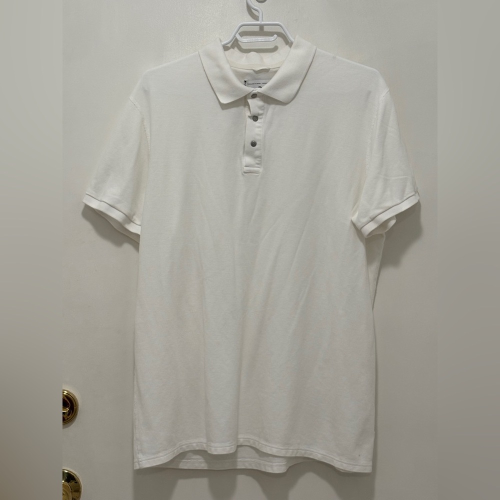 Reigning Champ White Polo Shirt